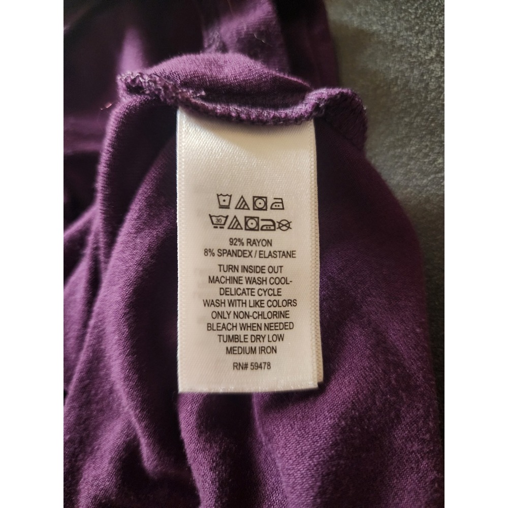 Vintage Sigrid Olsen Purple Rayon Midi Dress - 90s Whimsigoth Cottagecore Medium - Picture 6 of 8